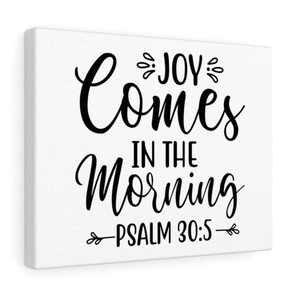 Scripture Canvas Joy Comes Psalm 30:5 Christian Bible Verse Meaningful Framed Prints, Canvas Paintings - Image 4