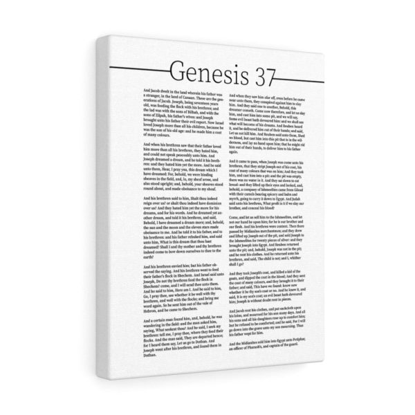 Scripture Canvas Genesis 37 Story of Joseph Christian Bible Verse Meaningful Framed Prints, Canvas Paintings - Image 3