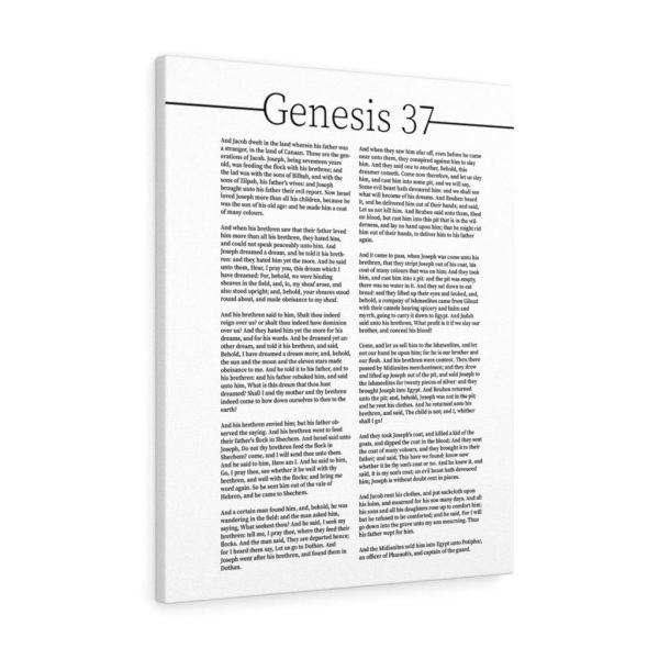 Scripture Canvas Genesis 37 Story of Joseph Christian Bible Verse Meaningful Framed Prints, Canvas Paintings