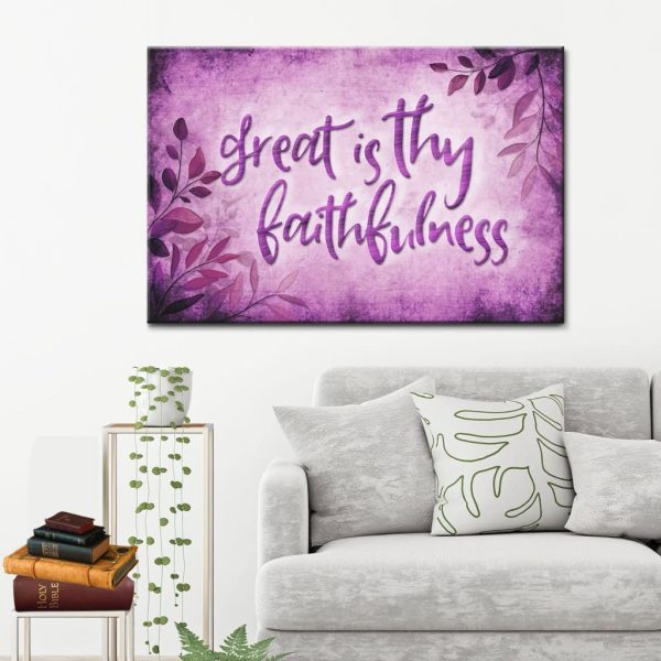 Great Is Thy Faithfulness Canvas Gallery Painting Wrapped Canvas Canvas Print, Christian Hymns Canvas Gallery Painting Wrapped Canvas - Image 2