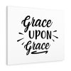 Scripture Canvas Grace Upon Grace Christian Meaningful Framed Prints, Canvas Paintings