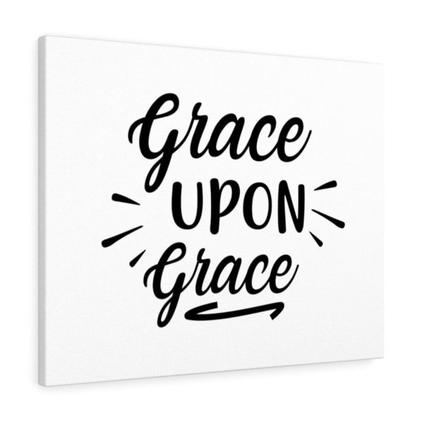 Scripture Canvas Grace Upon Grace Christian Meaningful Framed Prints, Canvas Paintings