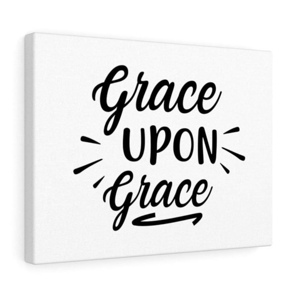 Scripture Canvas Grace Upon Grace Christian Meaningful Framed Prints, Canvas Paintings - Image 3