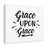Scripture Canvas Grace Upon Grace Christian Meaningful Framed Prints, Canvas Paintings - Image 2