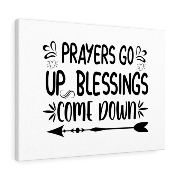 Scripture Canvas Prayers Go Up Blessings Come Down Christian Bible Verse Meaningful Framed Prints, Canvas Paintings - Image 4