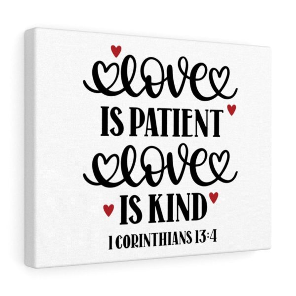 Scripture Canvas Love 1 Corinthians 13:4 Christian Bible Verse Meaningful Framed Prints, Canvas Paintings - Image 2