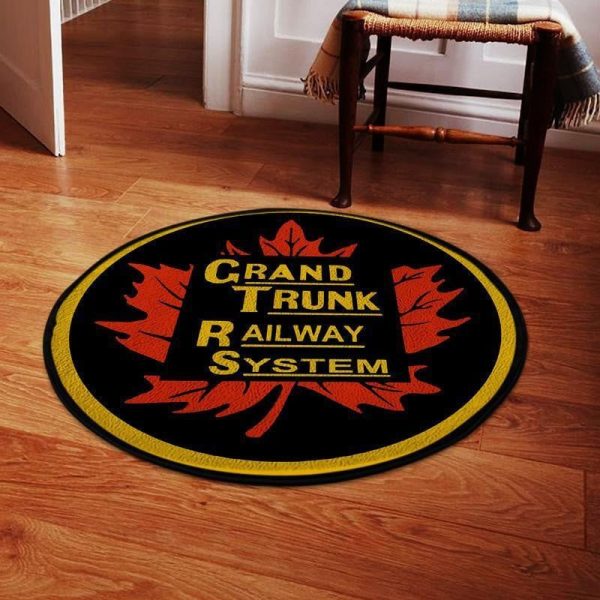 Gtrw Living Room Round Mat Circle Rug Grand Trunk Railway System