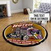 Personalized Hot Rod Garage Round Mat Round Floor Mat Room Rugs Carpet Outdoor Rug Washable Rugs - Image 4