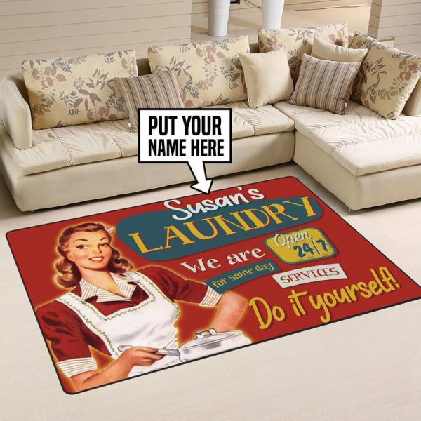 Personalized Laundry Service. Do It Yourself! Area Rug Carpet - Image 3