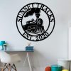 Railroad Signs Train Decor Railway Sign Train Sign Train Room Metal Si - Image 2