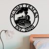 Railroad Signs Train Decor Railway Sign Train Sign Train Room Metal Si