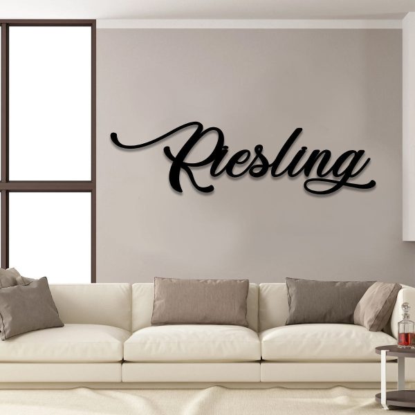 Riesling Wine Metal Bar Sign, Pub, Tap, Wall Decor, Wedding Art Gift F