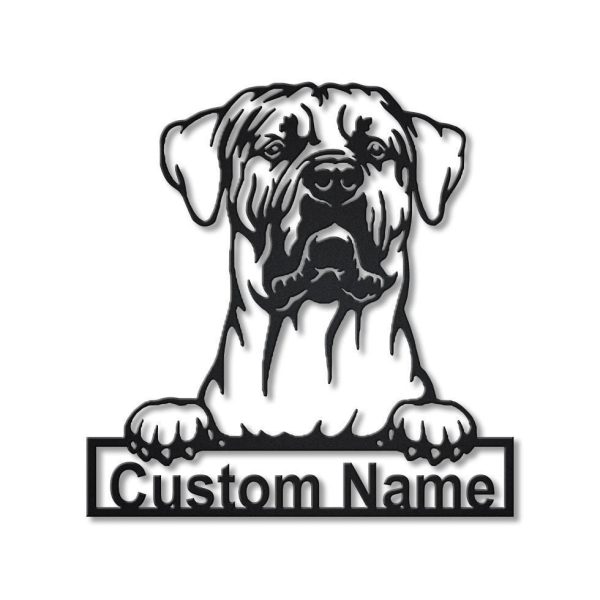 Personalized Tosa Inu Dog Metal Sign Art, Custom Tosa Inu Dog Metal Si