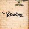 Riesling Wine Metal Bar Sign, Pub, Tap, Wall Decor, Wedding Art Gift F - Image 4