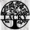 Custom Last Name Sign, Tree Of Life With Personalized Name Metal Sign, - Image 2