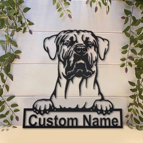 Personalized Tosa Inu Dog Metal Sign Art, Custom Tosa Inu Dog Metal Si - Image 2