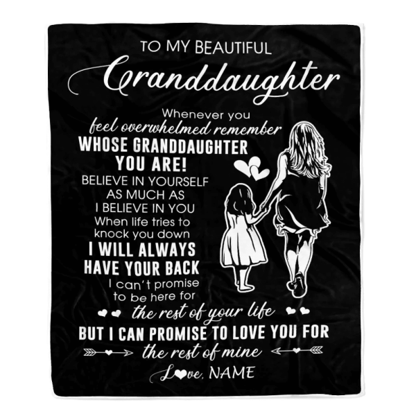 Personalized To My Granddaughter Blanket From Grandma Gigi Whenever Yo - Image 2