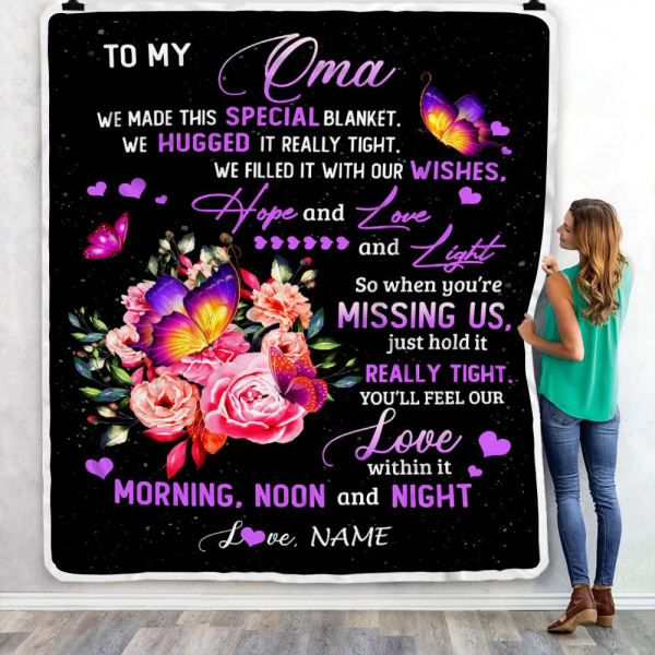 Personalized Oma Blanket From Grandkids Granddaughter We Made This Spe - Image 6