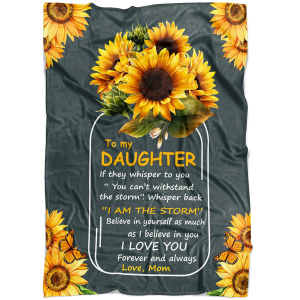 To My Daughter - Sunflower Blanket