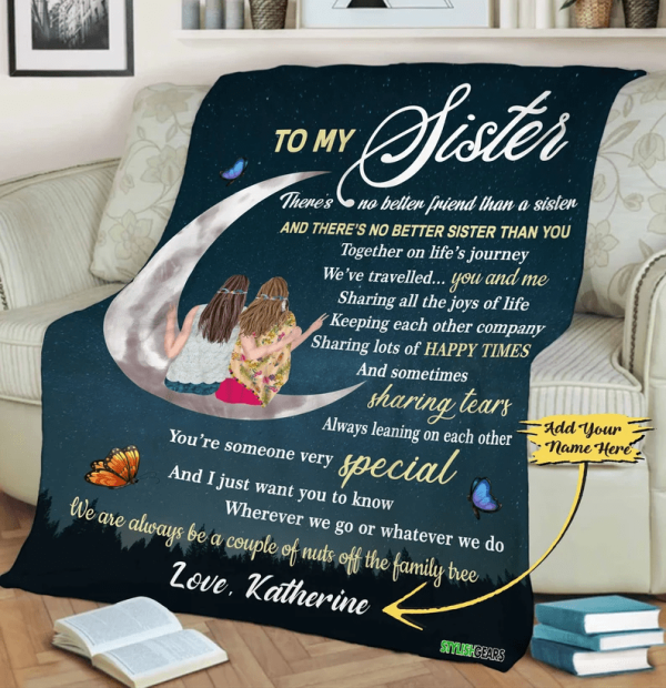 To My Sister You Are Very Special Customized Blanket, Gift For Bestie, - Image 2