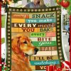 Golden I'll Be Watching You Blanket Graphic Design For Dog Lover
