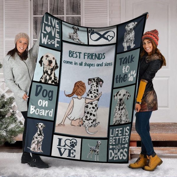 Best Friends Come In All Shapes And Sizes Gift For Dalmatian Dog Lover - Image 2