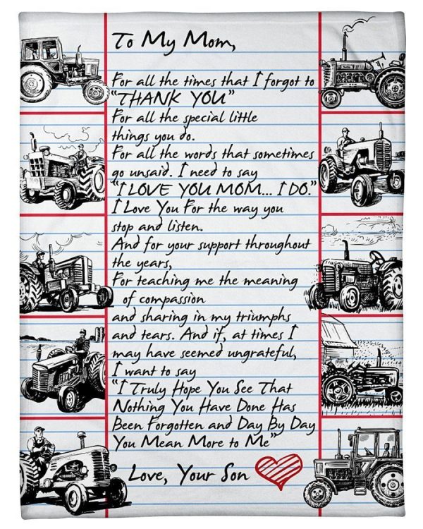 Farmer Son To Mom Thanks For All The Special Little Things You Do Flee - Image 2