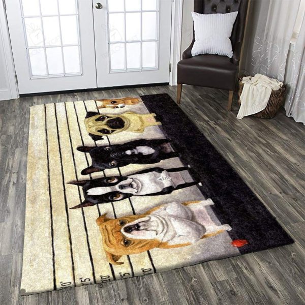 Dog Rectangle Rug Decor Area Rugs For Living Room Bedroom Kitchen Rugs Home Carpet Flooring Rs012424 Print