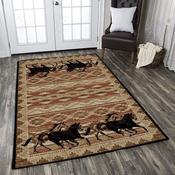 Horse Rectangle Rug Decor Area Rugs For Living Room Bedroom Kitchen Rugs Home Carpet Flooring Rs015942 Print