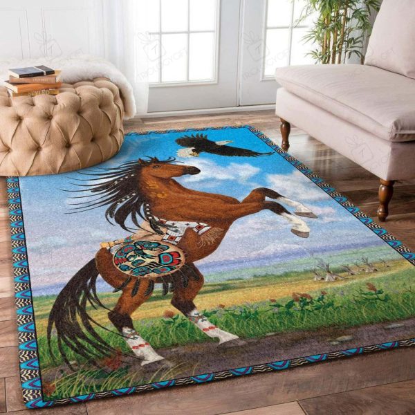 Horse Rectangle Rug Decor Area Rugs For Living Room Bedroom Kitchen Rugs Home Carpet Flooring Rs016172 Print