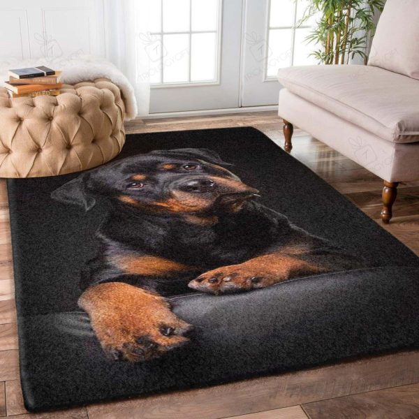 Rottweiler Rectangle Area Rugs Carpet For Living Room, Bedroom, Kitchen Rugs, Non-Slip Carpet Rp124674 Print